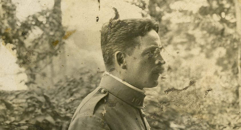 Portrait du capitaine Delvert. Photographie, 1916-1917. Collection Famille Delvert. © Droits réservés.