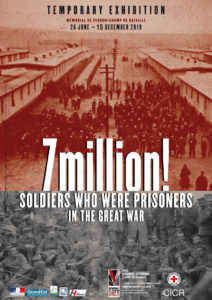 Affiche exposition temporaire 7 millions ! Les soldats prisonniers dans la Grande Guerre EN (26 juin - 15 décembre)