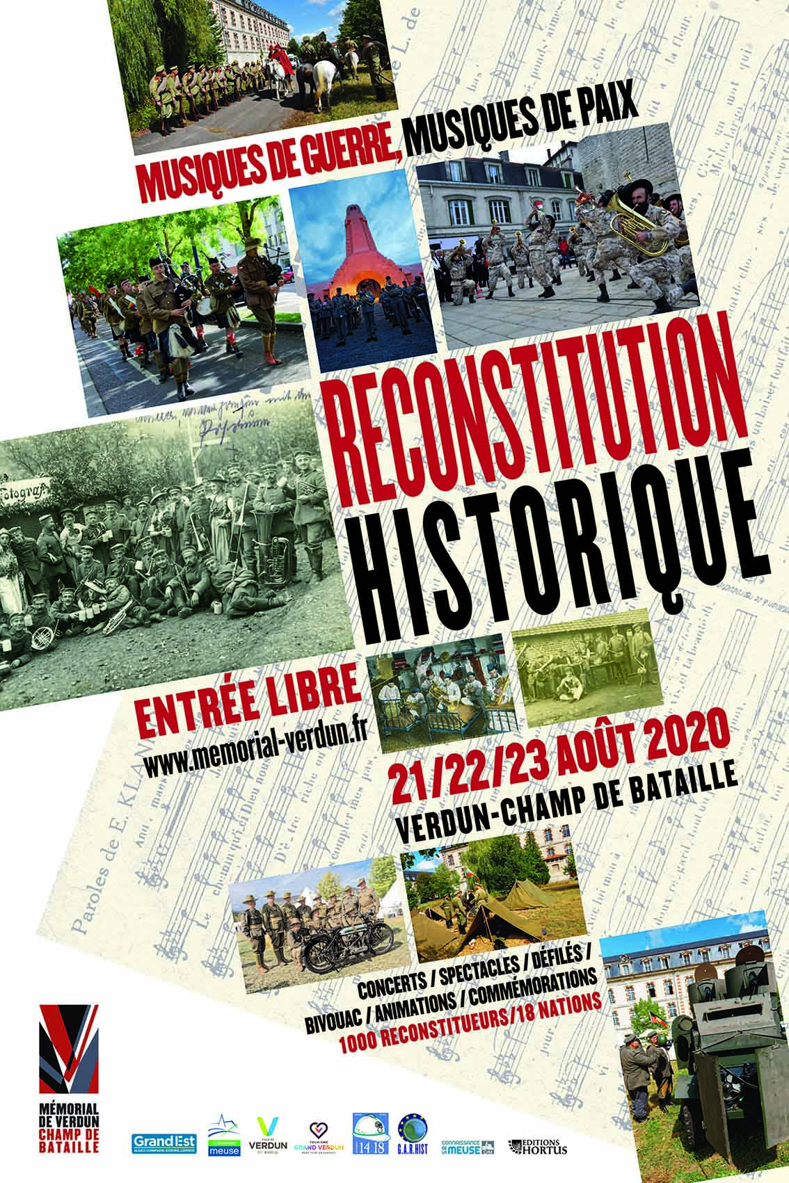 Affiche reconstitution historique 2020