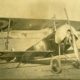 Avion de chasse français, Nieuport 11, dit « Bébé », tombé derrière les lignes allemandes. Photographie allemande, 1916. Collection Mémorial de Verdun.