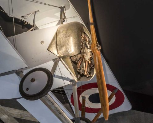 Avion biplan Nieuport, dit «bébé Nieuport», modèle 1916 - France © Mémorial de Verdun / Pierre Antoine