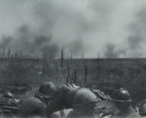 Le 407e à Vaux-Chapitre 22 juin 1916 - cliché H.Maire 407e © Mémorial de Verdun