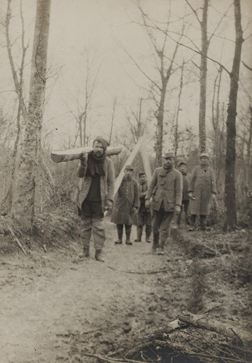Forêt d'Apremont, décembre 1915. Collection Mémorial de Verdun