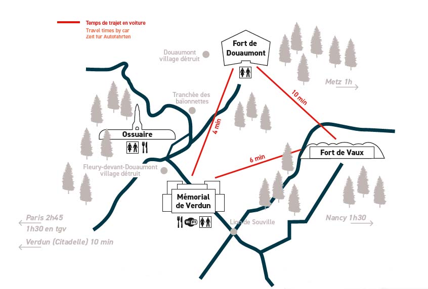 Plan du Champ de bataille de Verdun