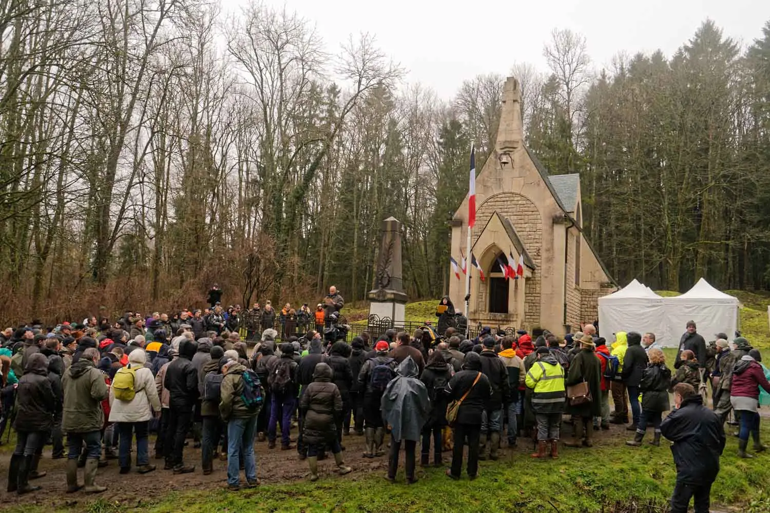 Bois des Caures, évocation historique 2016. © Connaissance de la Meuse