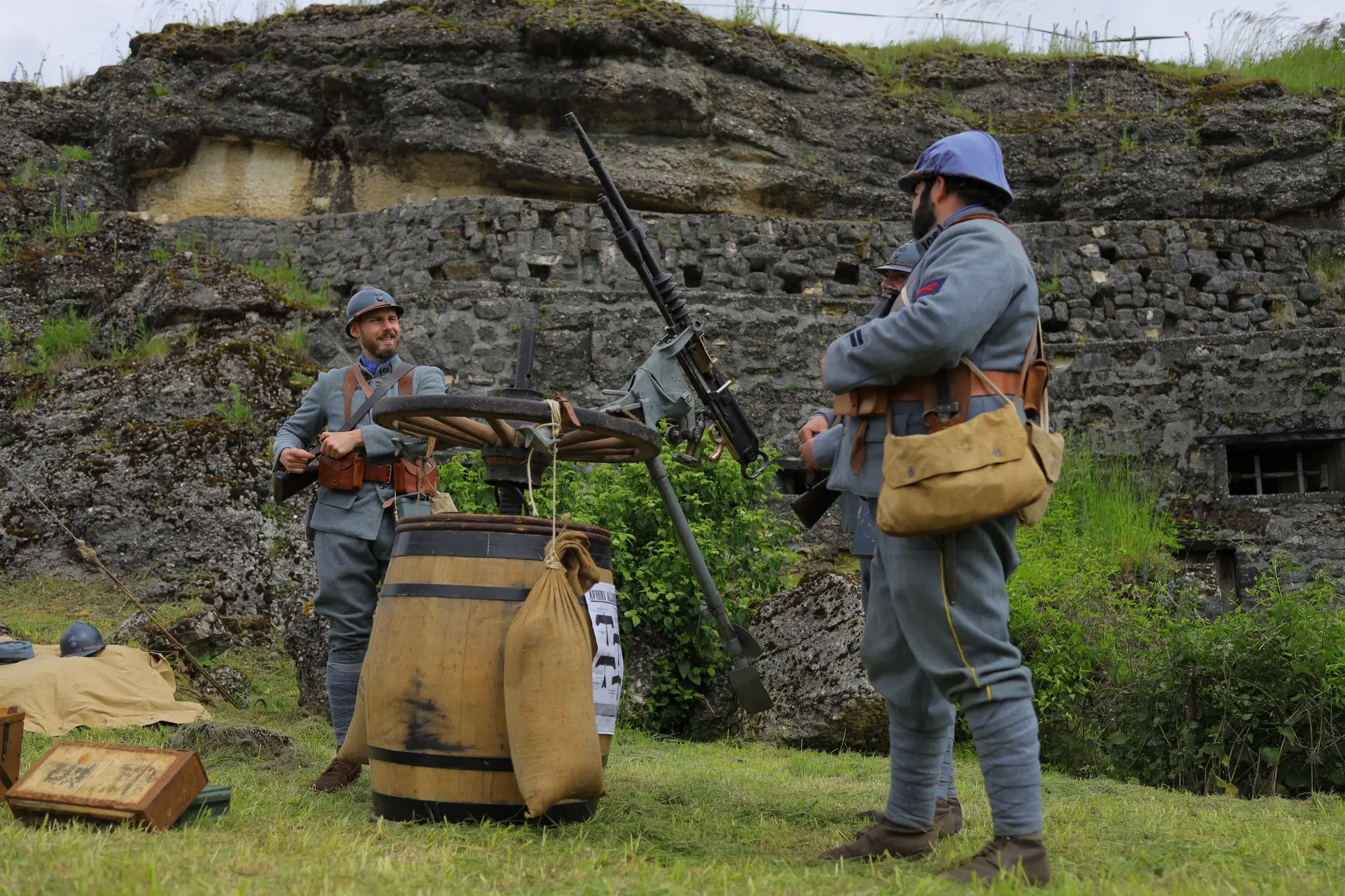 Reconstitution historique, association le Poilu de la Marne, week-end aviation 2024 © Mémorial de Verdun / Jean-Luc Kaluzko