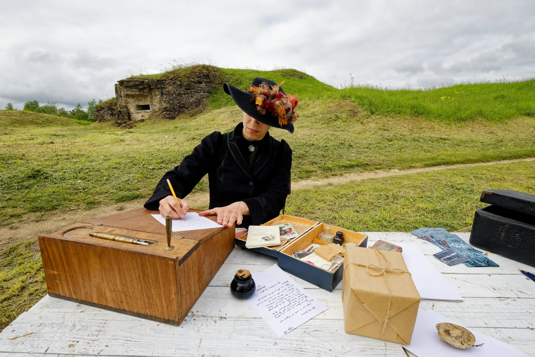 Reconstitution historique, association le Poilu de la Marne, week-end aviation 2024 © Mémorial de Verdun / Jean-Luc Kaluzko