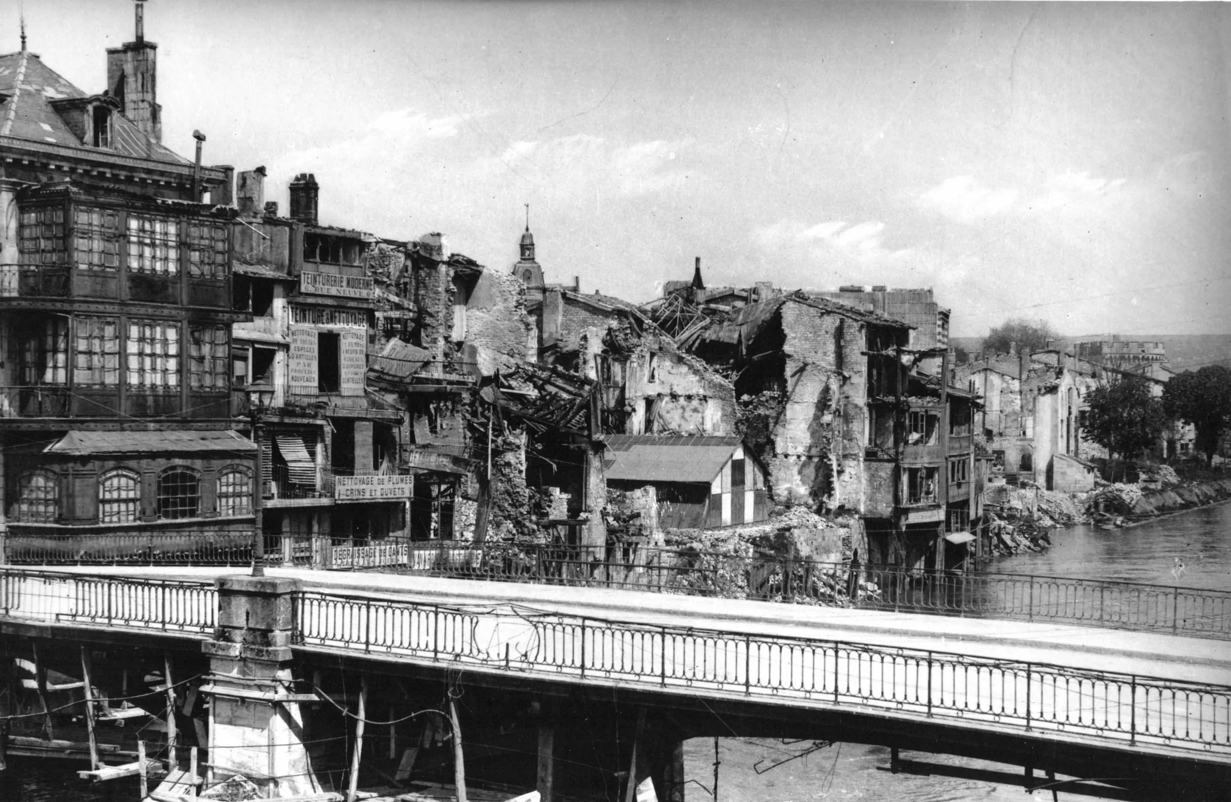 Verdun en ruines, 1919. Collection et © Mémorial de Verdun - Champ de bataille