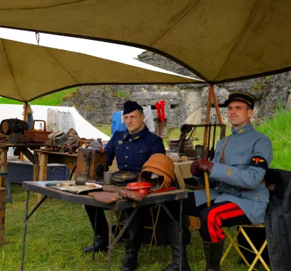 Reconstitution historique Les Poilus de la Marne, week-end aviation 2024 © Mémorial de Verdun / JLK