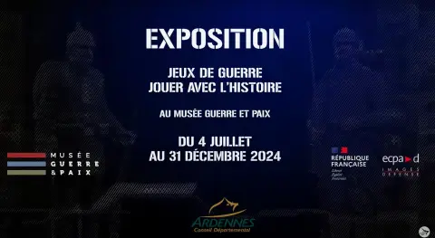 Teaser Exposition Jeux de Guerre au Musée Guerre et Paix