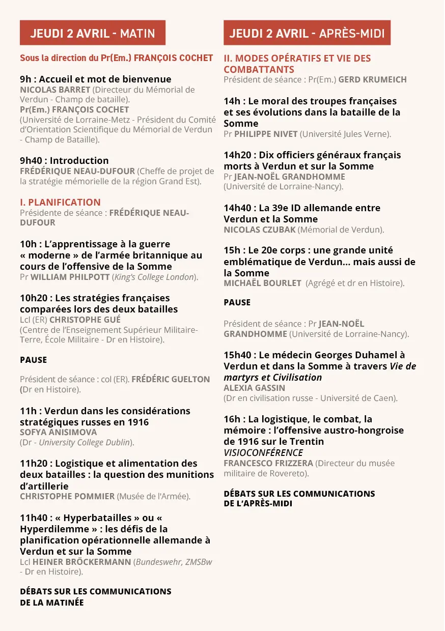 Colloque 2026 - programme - Jour 1