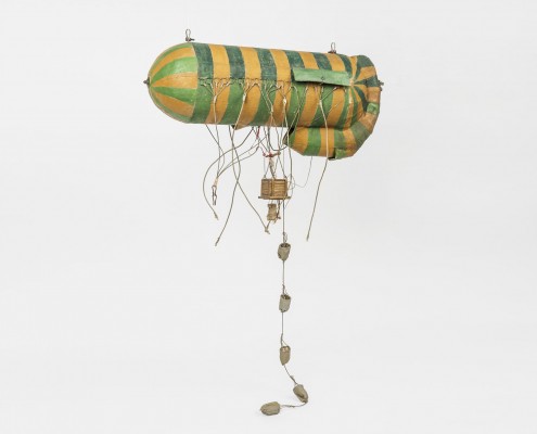 Maquette d'un ballon d'observation français. Photo : Pierre Antoine