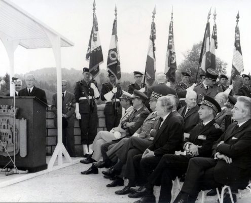 Discours de Maurice Genevoix pour l’inauguration du Mémorial de Verdun le 17 septembre 1967. © Mémorial de Verdun