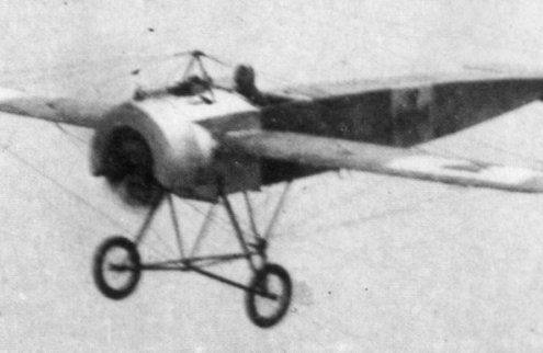 Fokker Eindecker E-III en vol. Photographie, s.d. Collection particulière.