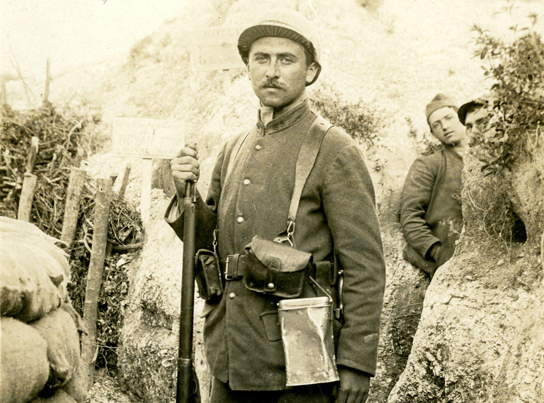 Portrait de Firmin Piérot provenant de son carnet de guerre, s.d © Mémorial de Verdun – champ de bataille