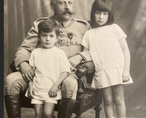 Pierre Cazalis de Fondouce et ses enfants. © Archives famille Cazalis de Fondouce