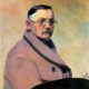 Félix Vallotton (1865-1925) Autoportrait en robe de chambre, 1914. Huile sur toile - H. 81 x l.65 cm - France Coll. Musée cantonal des Beaux-Arts de Lausanne © ErgSap