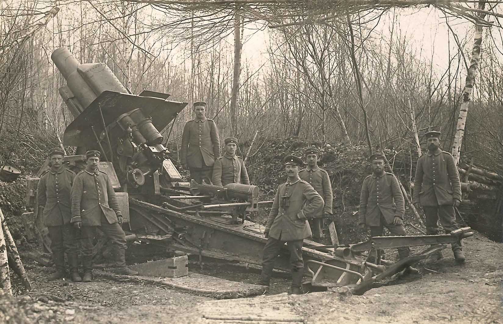 Soldats allemands sur le front de l'ouest, 1915-1916. Collection Mémorial de Verdun