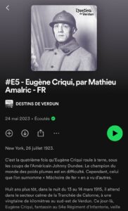 Il en avait déjà pris d'autres dans la gueule. Eugène Criqui. Podcast par Mathieu Amalric.