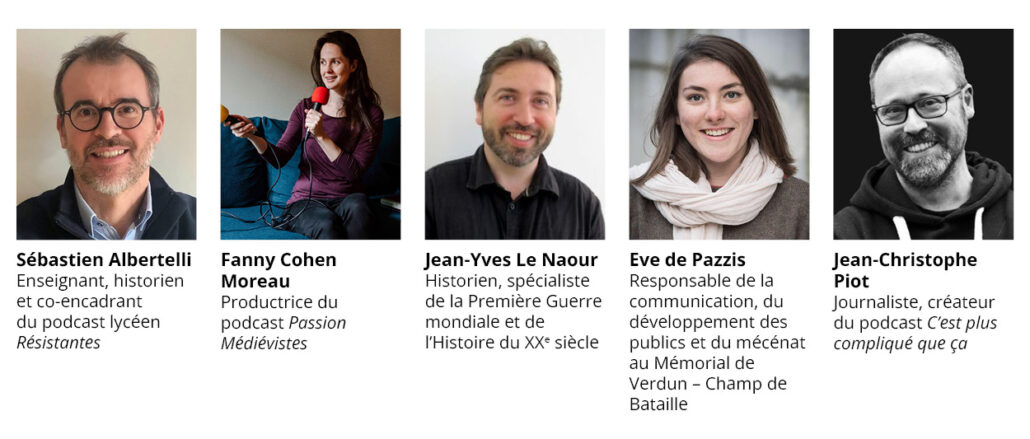 Jury prix du podcast d'histoire - festival Passeurs d'Histoire